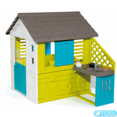 Дитячий будиночок з кухнею Райдужний Smoby 810711